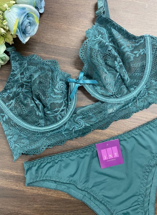 Conjunto Zara sem bojo verde