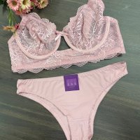 Conjunto Zara sem bojo Rosa