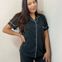 Pijama Feminino Americano Preto 