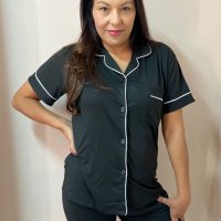 Pijama Feminino Americano Preto 